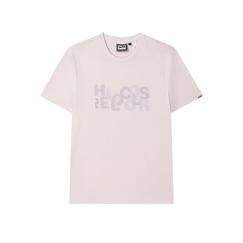 

FILA Футболка Unisex Originale светло-желтая фиолетовая