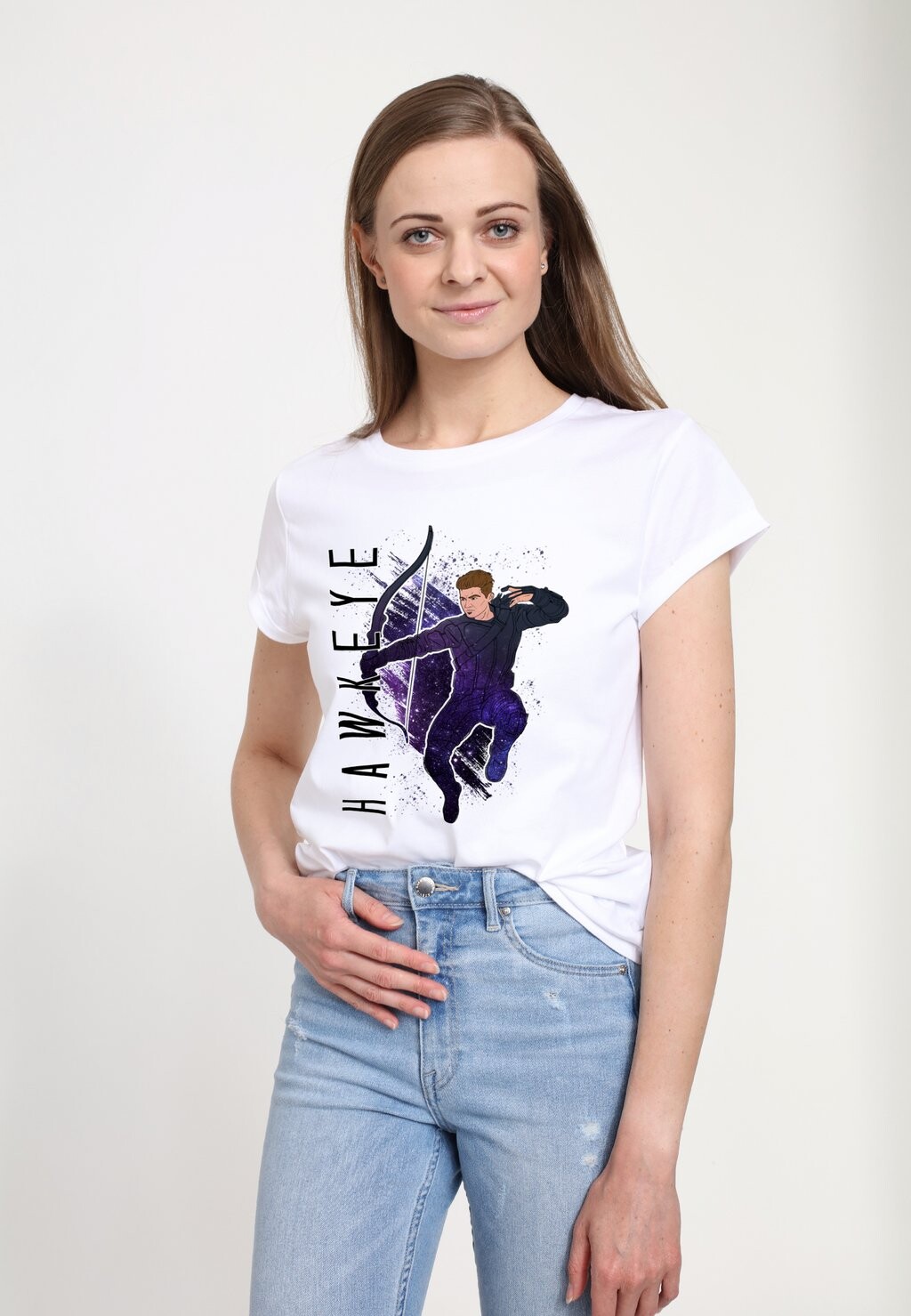

Футболка с принтом AVENGERS: ENDGAME HAWKEYE PAINTED Henry Tiger, белый