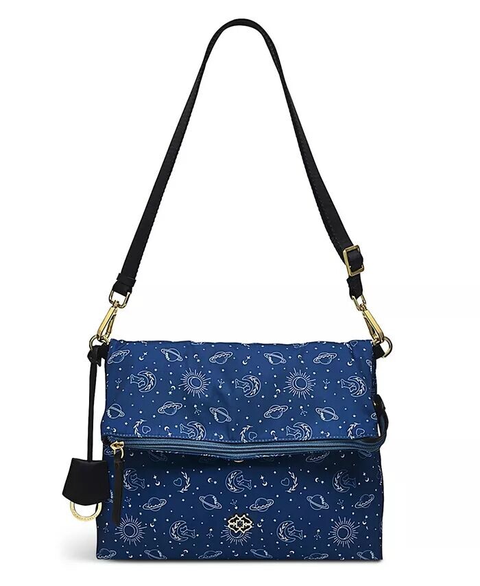 

24/7 Cosmic Dog Маленькая нейлоновая сумка через плечо с клапаном Radley London, синий