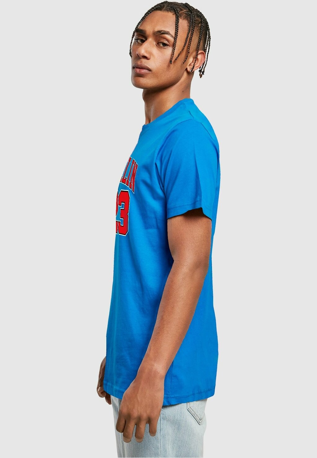 

Футболка с принтом BALLIN 23 Mister Tee, синий