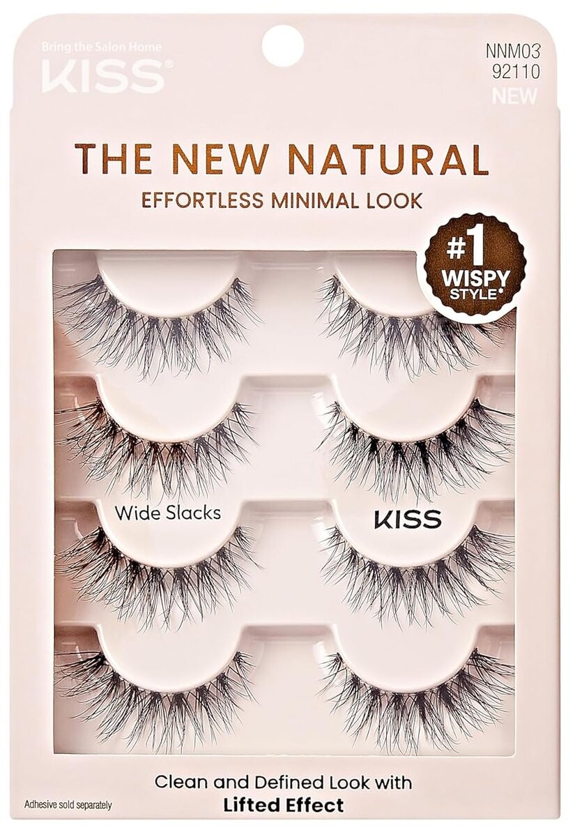

The New Natural Wide Slacks Накладные ресницы Kiss, 4 упаковки