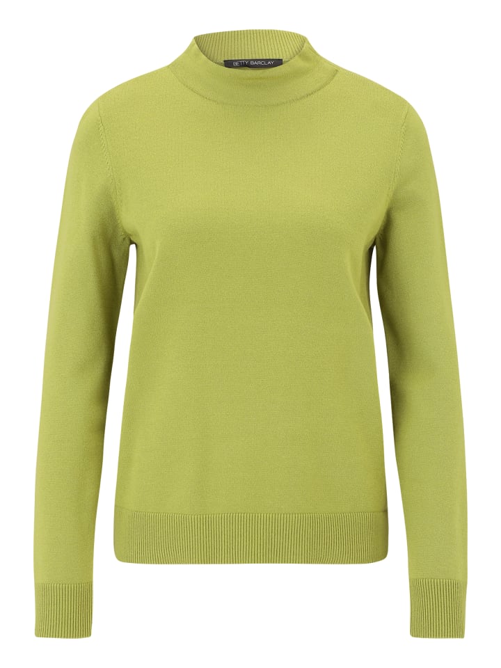 

Базовый вязаный свитер с воротником-стойкой в цвете Fresh Moss Betty Barclay