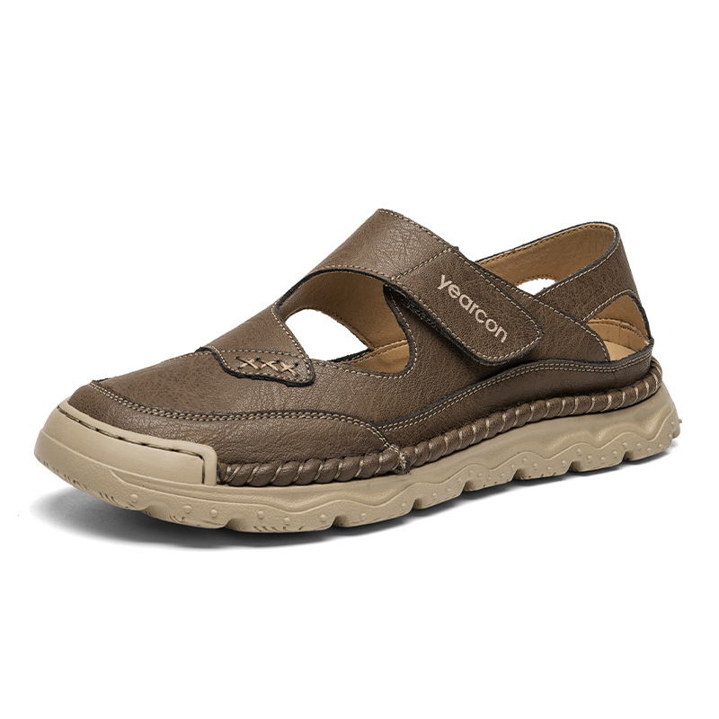 

YEARCON Пляжные сандалии мужские тёмно-коричневые, цвет Dark Brown