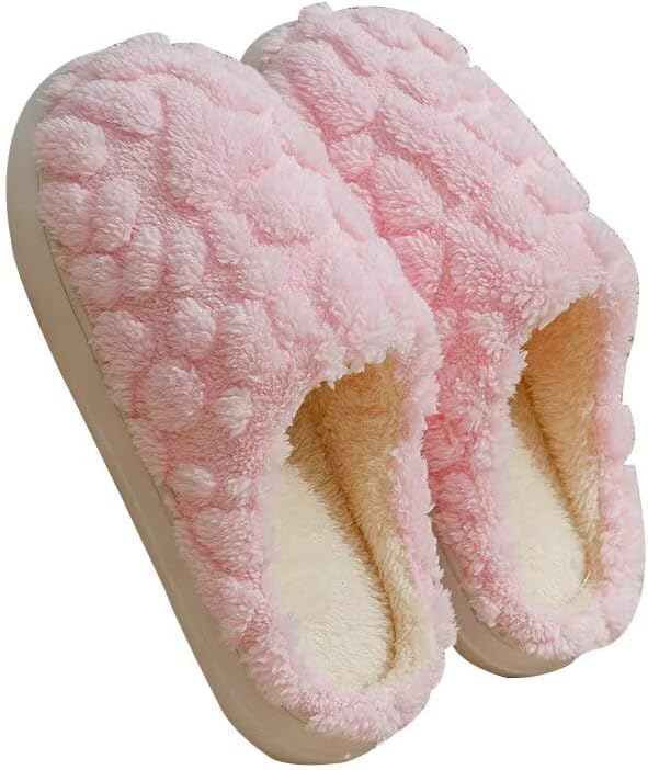 

Тапочки Zonkacen для женщин и мужчин, мягкие хлопковые, для зимы, для дома и спальни, розовый
