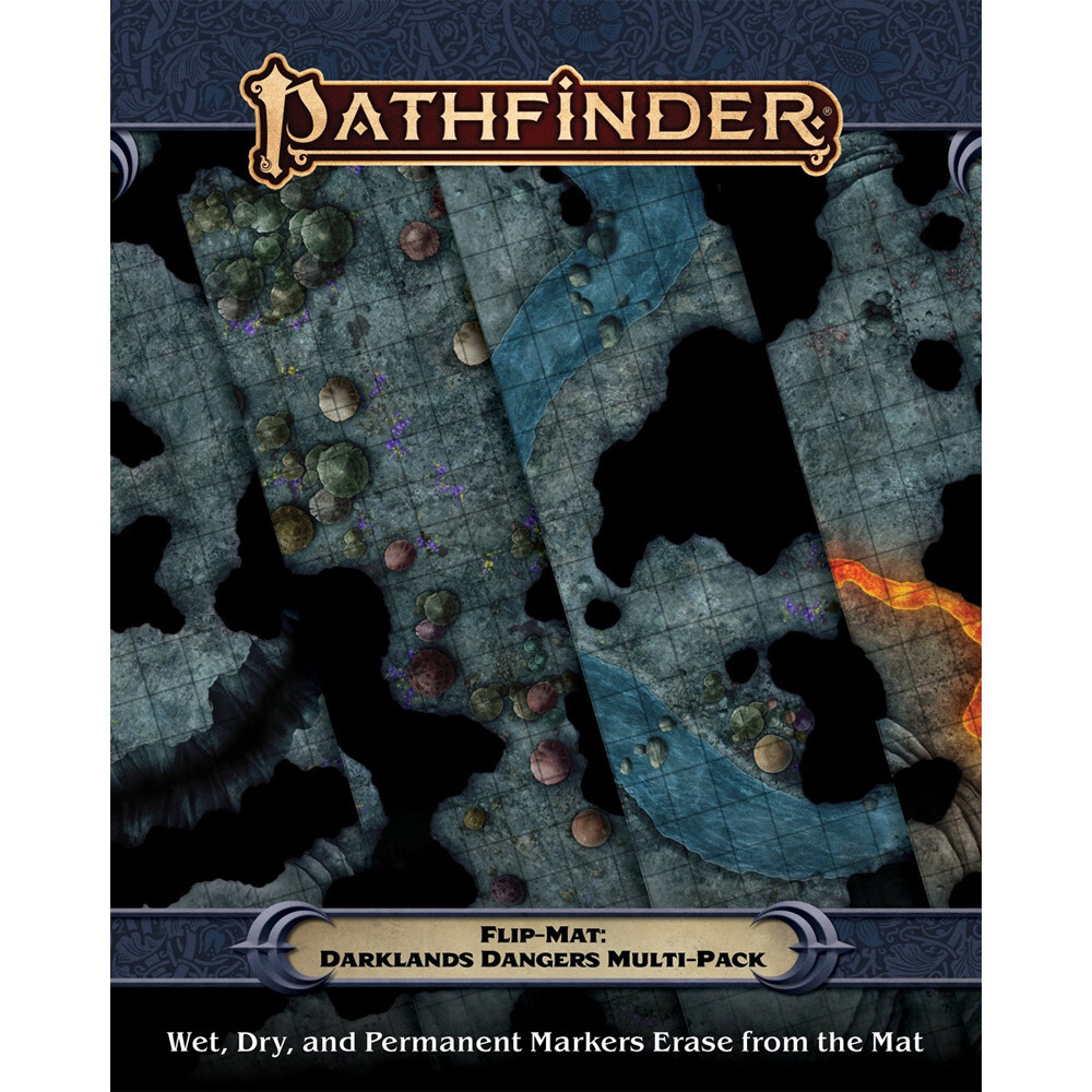 

Ролевая игра Paizo Publishing Pathfinder 2E RPG: Flip-Mat - Darklands Dangers Multi-Pack