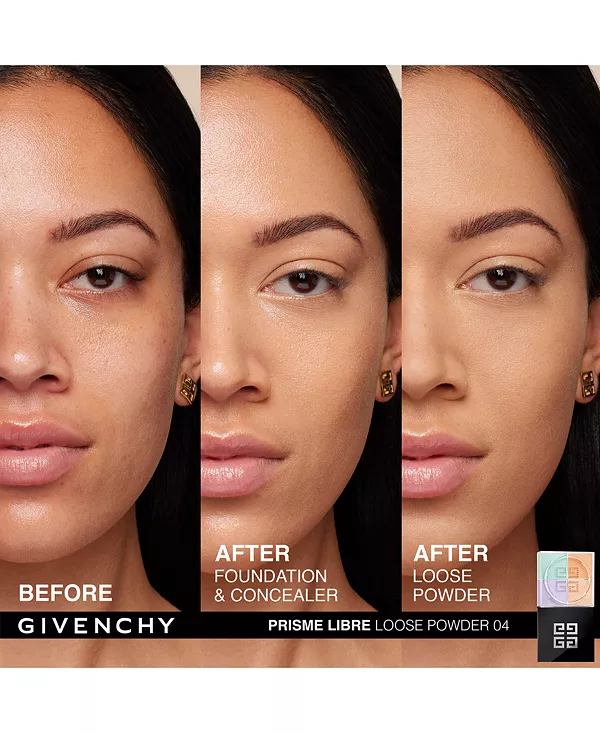 Prisme libre рассыпчатая пудра для подсветки и коррекции цвета Givenchy, 04- mousseline acidulée (for medium complexions) — фото 3