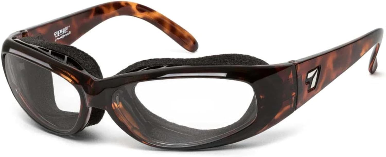 

Солнцезащитные очки CHUBASCO с 7 линзами, ветрозащитой и мягкой подкладкой, для активного отдыха на природе, 100% защита от UVA + UVB лучей 7 EYE, Dark Tortoise Frame/Sharpview Clear Lenses