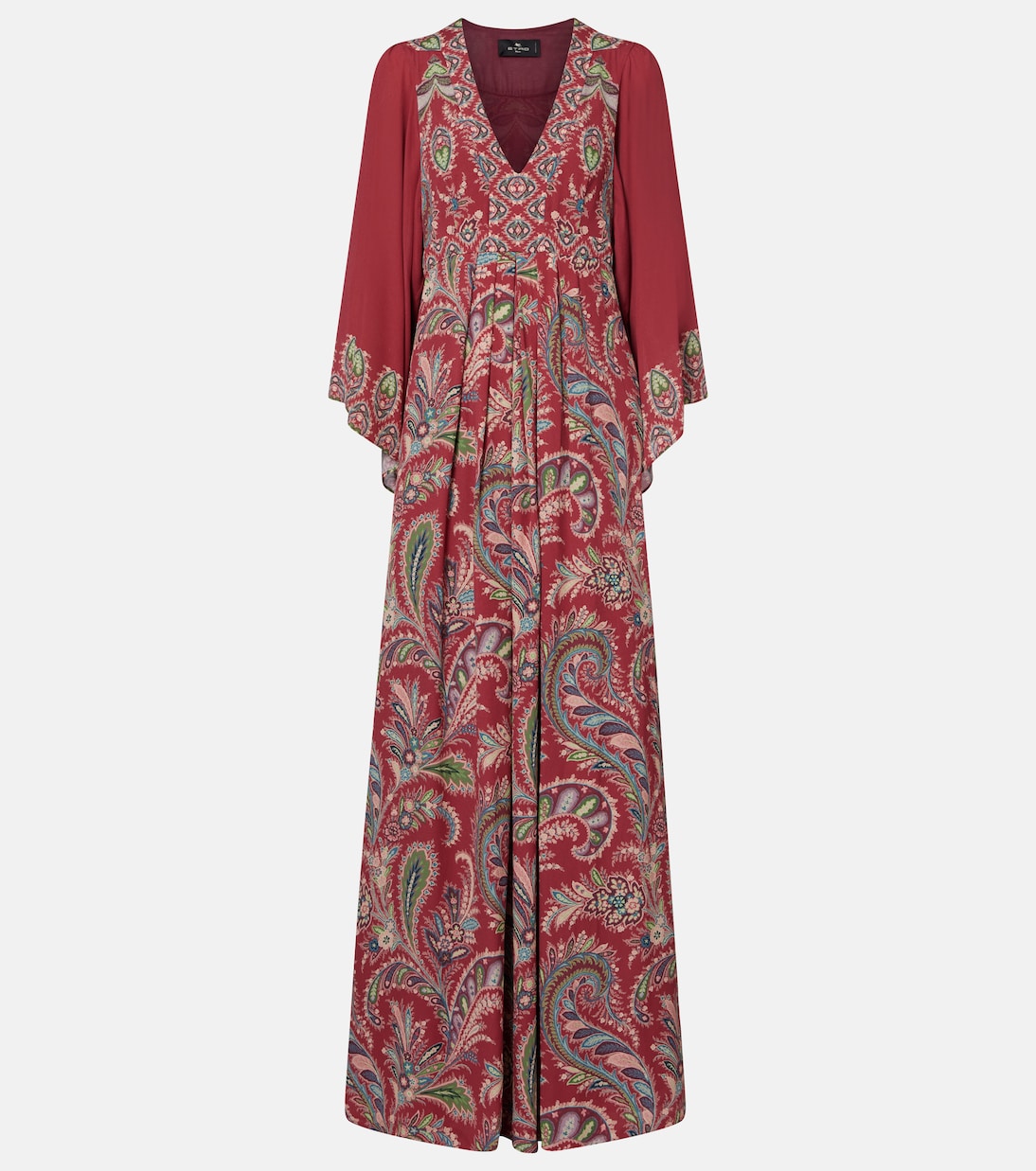 

Платье макси с узором пейсли Etro, Stampa F.Do Bordeaux