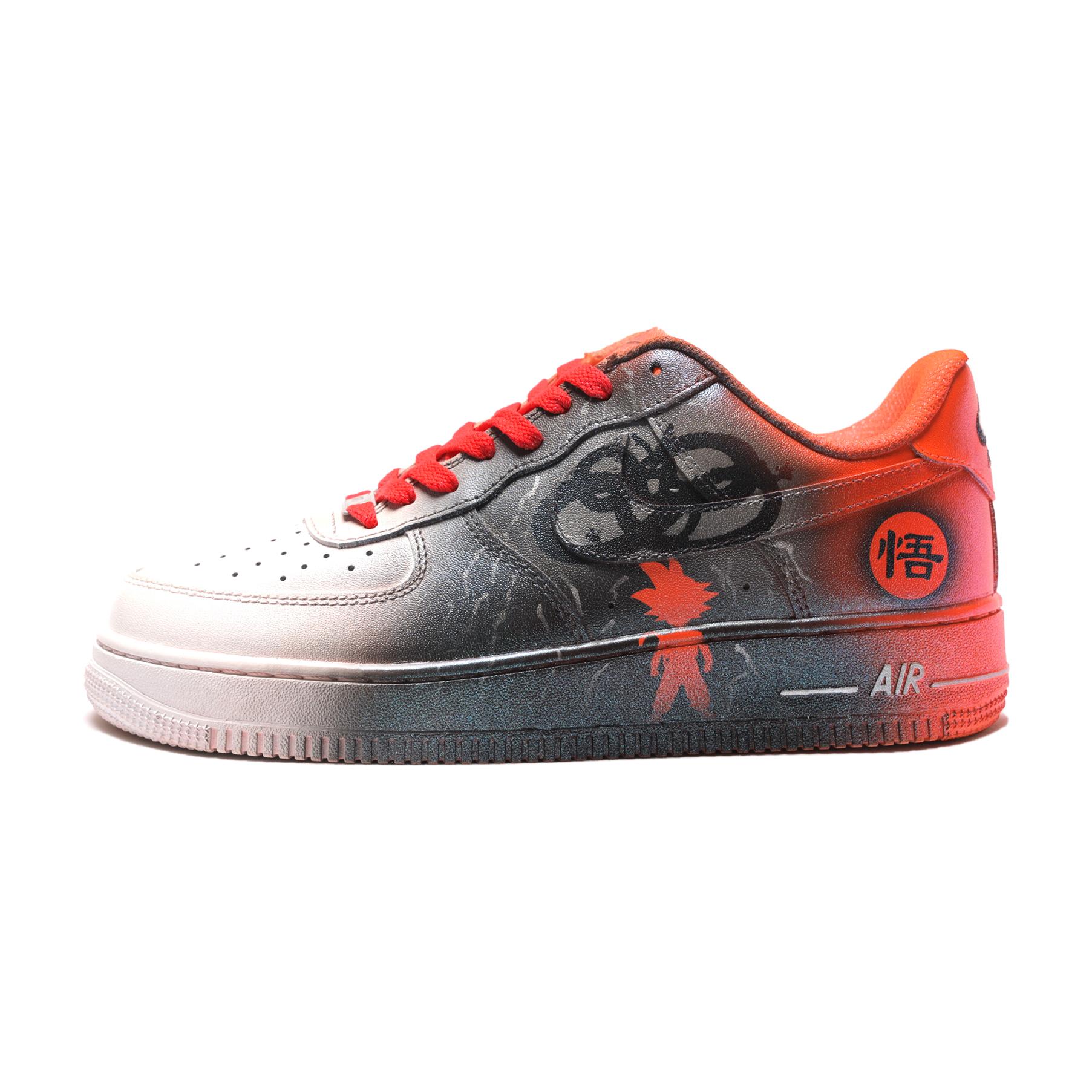 

Кроссовки Nike Air Force 1 Skateboarding Shoes Men Low-top Orange/black, цвет Multicolor