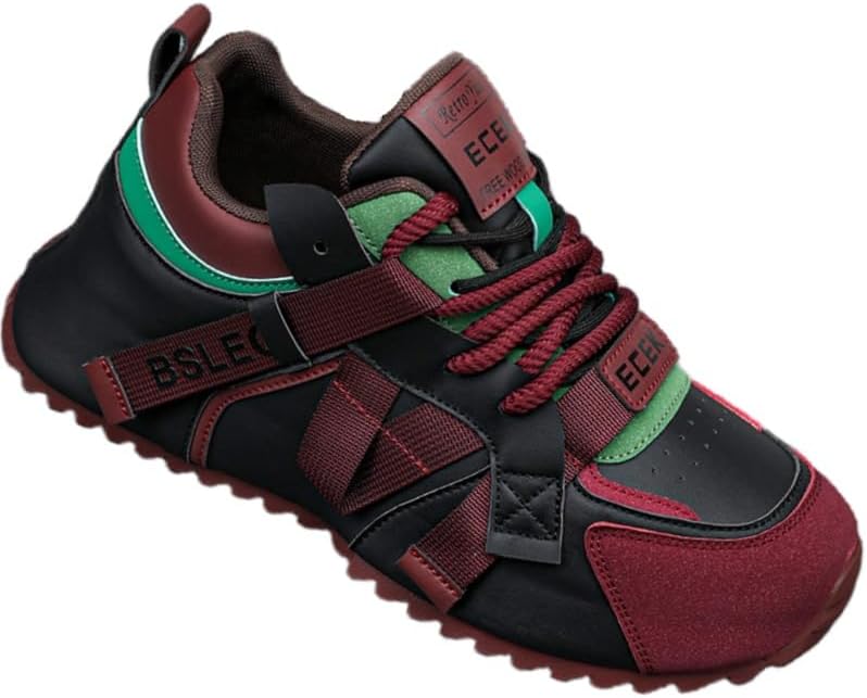 

Мужские повседневные спортивные кроссовки больших размеров- легкие и удобные. Подошва из кожи и резины. Противоскользящие и прочные. Подходят для бега, тренировок в спортзале, активного отдыха и повседневного использования Fmshi, черный/красный