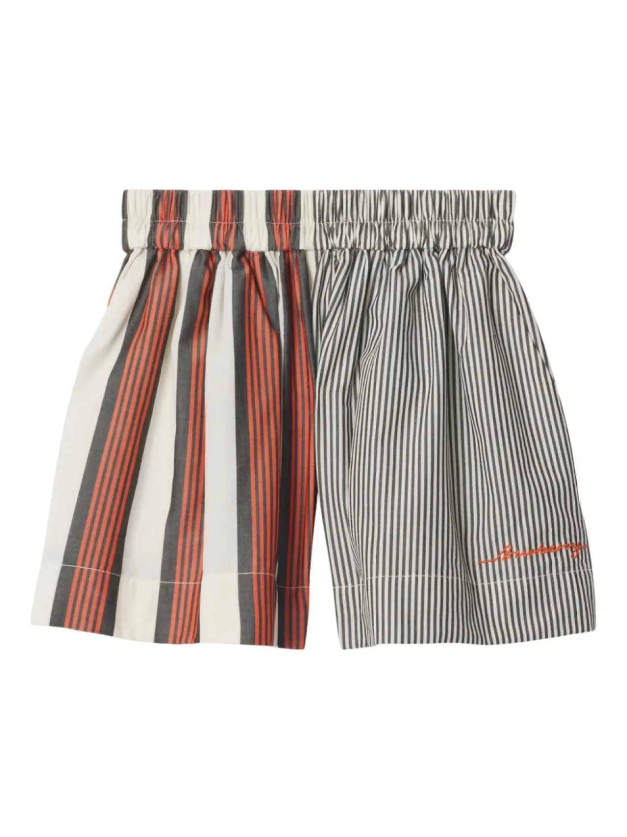 

Шорты из хлопка в полоску Burberry Kids, коричневый