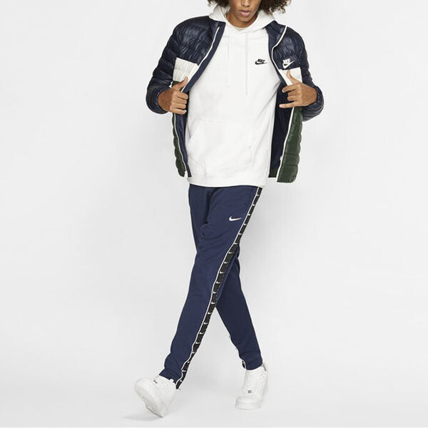 Куртка athleisure casual sports stand collar protection against cold stay warm jacket blue green colorblock Nike, зеленый — фото 4