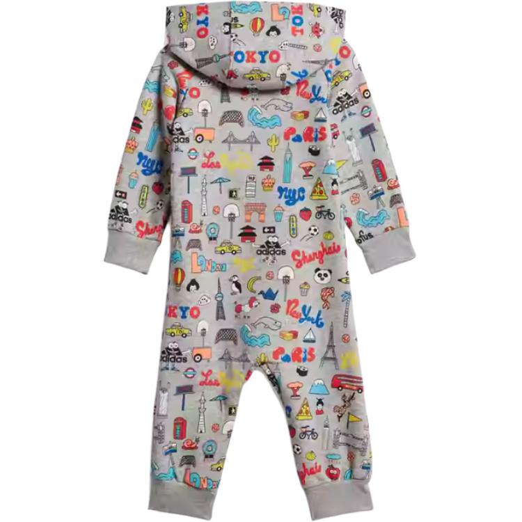 Детский комбинезон X CLEOFUS серый Infant And Toddler Adidas — фото 3