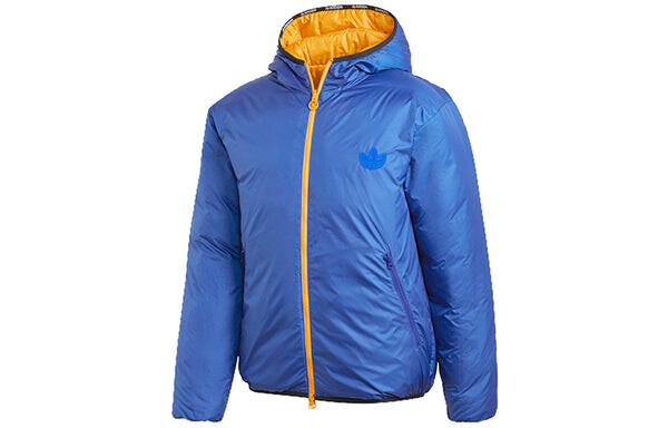 Пуховик adidas originals Sports Double Sided Down Jacket Yellow, желтый — фото 3