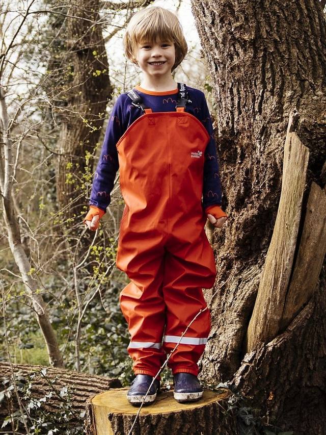 Непромокаемые детские комбинезоны для дождливой погоды Muddy Puddles, Red — фото 2