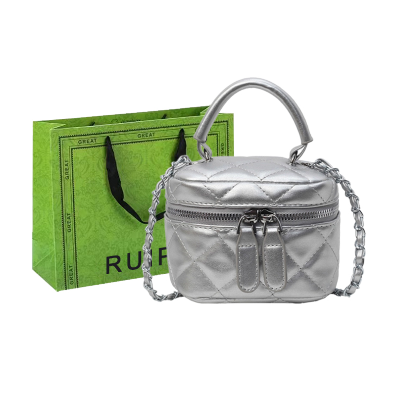 

RUIPAI Женская сумка через плечо, Silver+White Shopping Bag