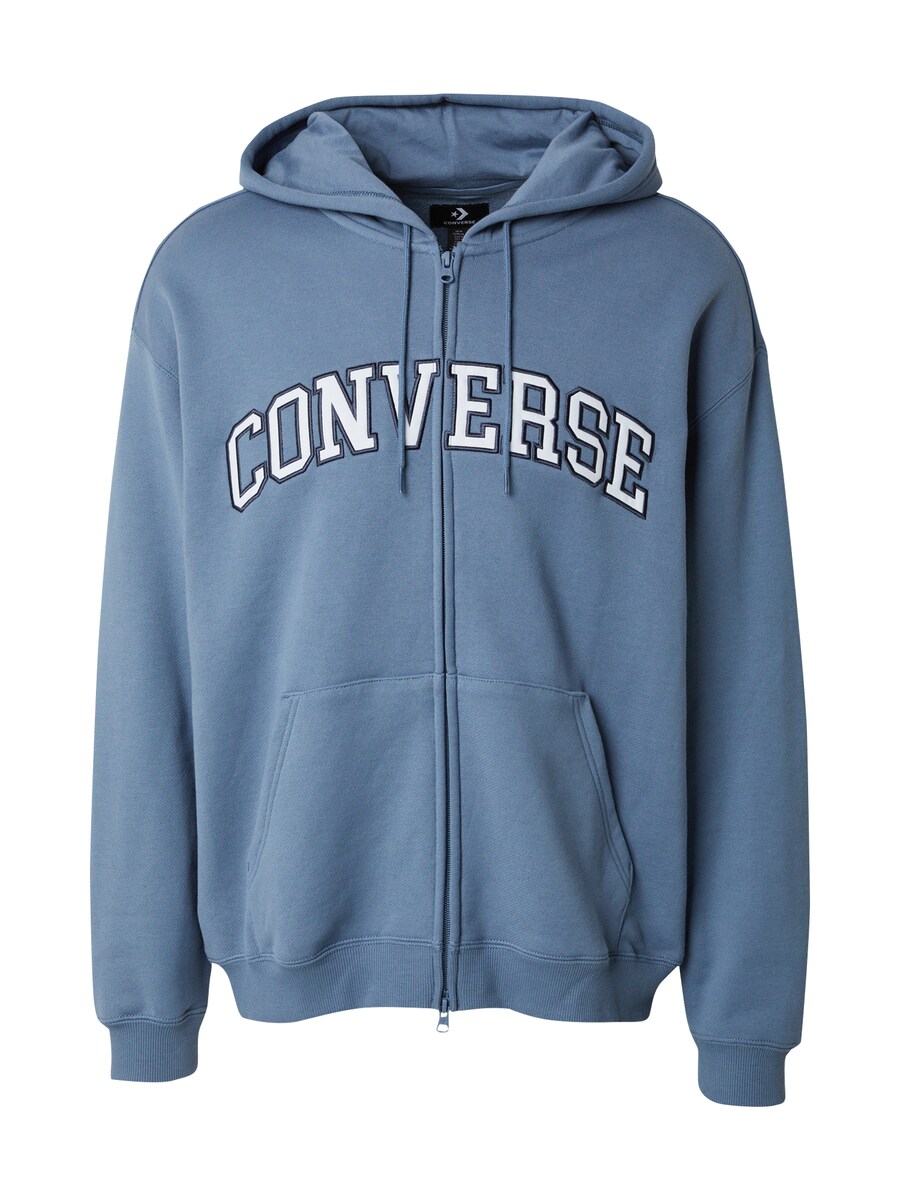 

Толстовка с капюшоном на молнии CONVERSE, цвет Navy/Smoke blue