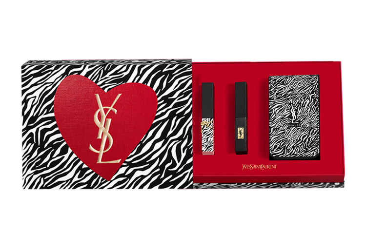 

Saint Laurent Помада «Зебра» двухцветная, светящаяся в темноте, в подарочной коробке Легко растушевывается, стойкая, естественный цвет лица 2 шт