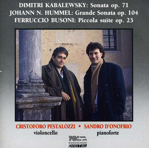 

CD диск Kabalewsky / Pestalozzi / D'Onofrio: Sonata Op 71 / Grande Sonata Op 104