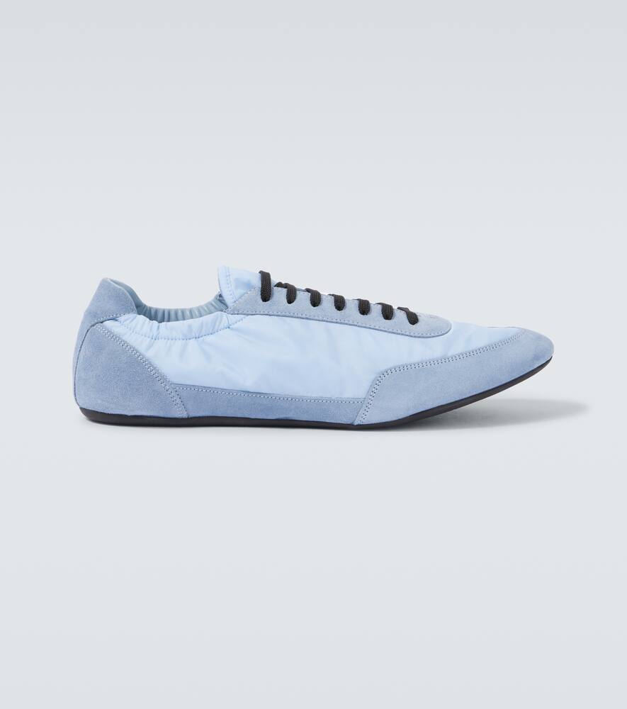 

Кроссовки Collapse Re-Nylon и замша Prada, Light Blue