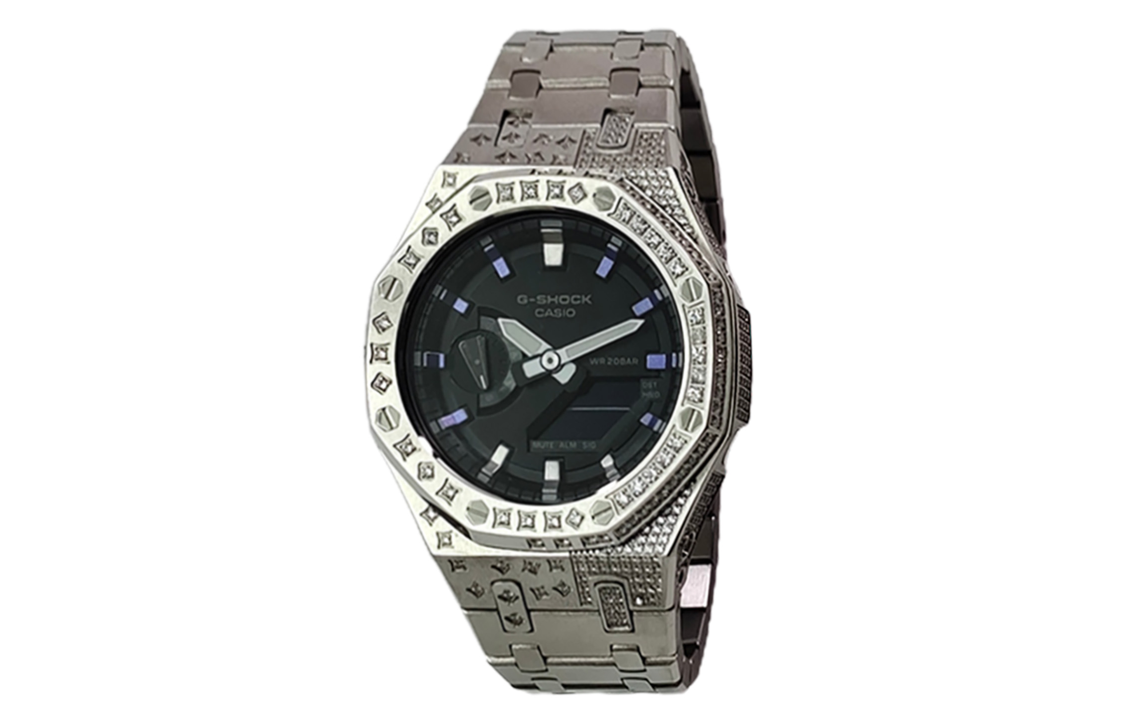 

Часы Casio G-Shock Analog-Digital 2100 Series, арт. GA-2100-1A, серебристый