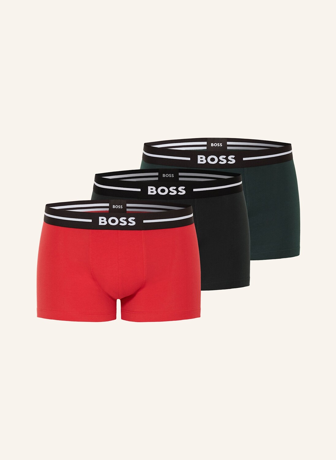 

3 пары боксеров Boss, красный
