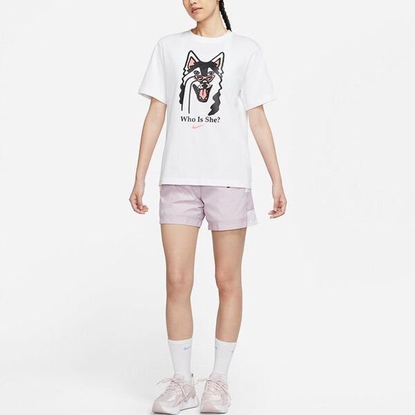 Футболка как w спортивная одежда bf tee dog hbr Nike, белый — фото 3