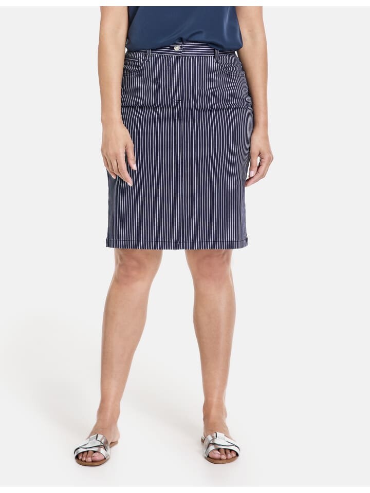 

Мини-юбка Gerry Weber, цвет blau/ecru/weiss streifen