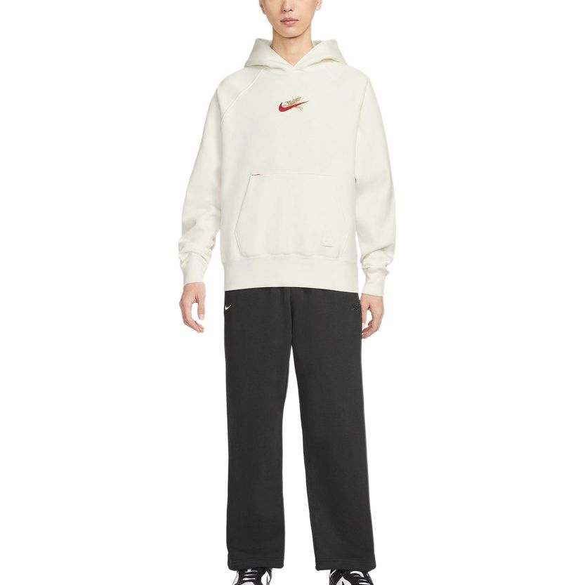 Nike Толстовка мужская белая с капюшоном Moderate — фото 4