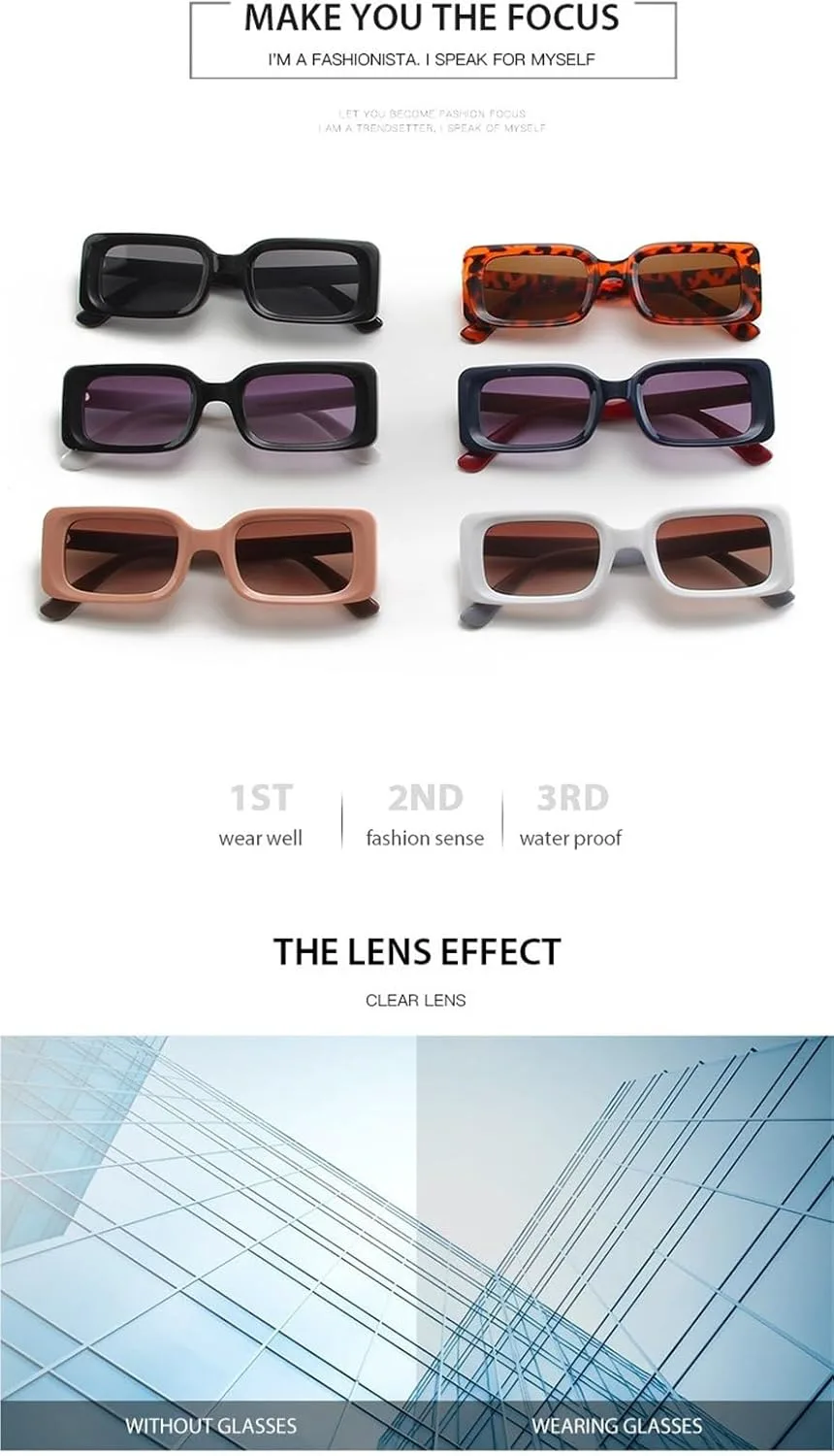 

Мужские солнцезащитные очки в квадратной оправе, маленькие, для отдыха, женские солнцезащитные очки для поездок на работу и для активного отдыха Generic, White