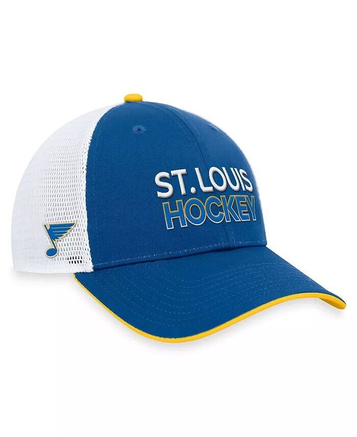 

Мужская синяя, белая кепка водителя грузовика St. Louis Blues Authentic Pro Alternate Jersey Adjustable Fanatics