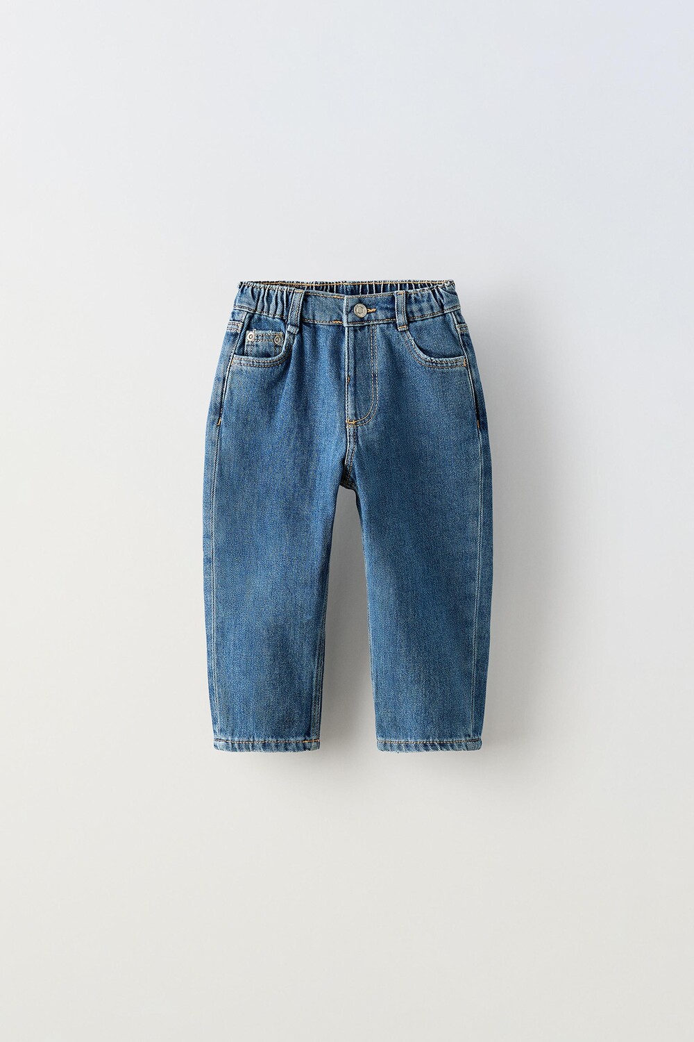 

Джинсы прямого кроя ZARA, средне-синий