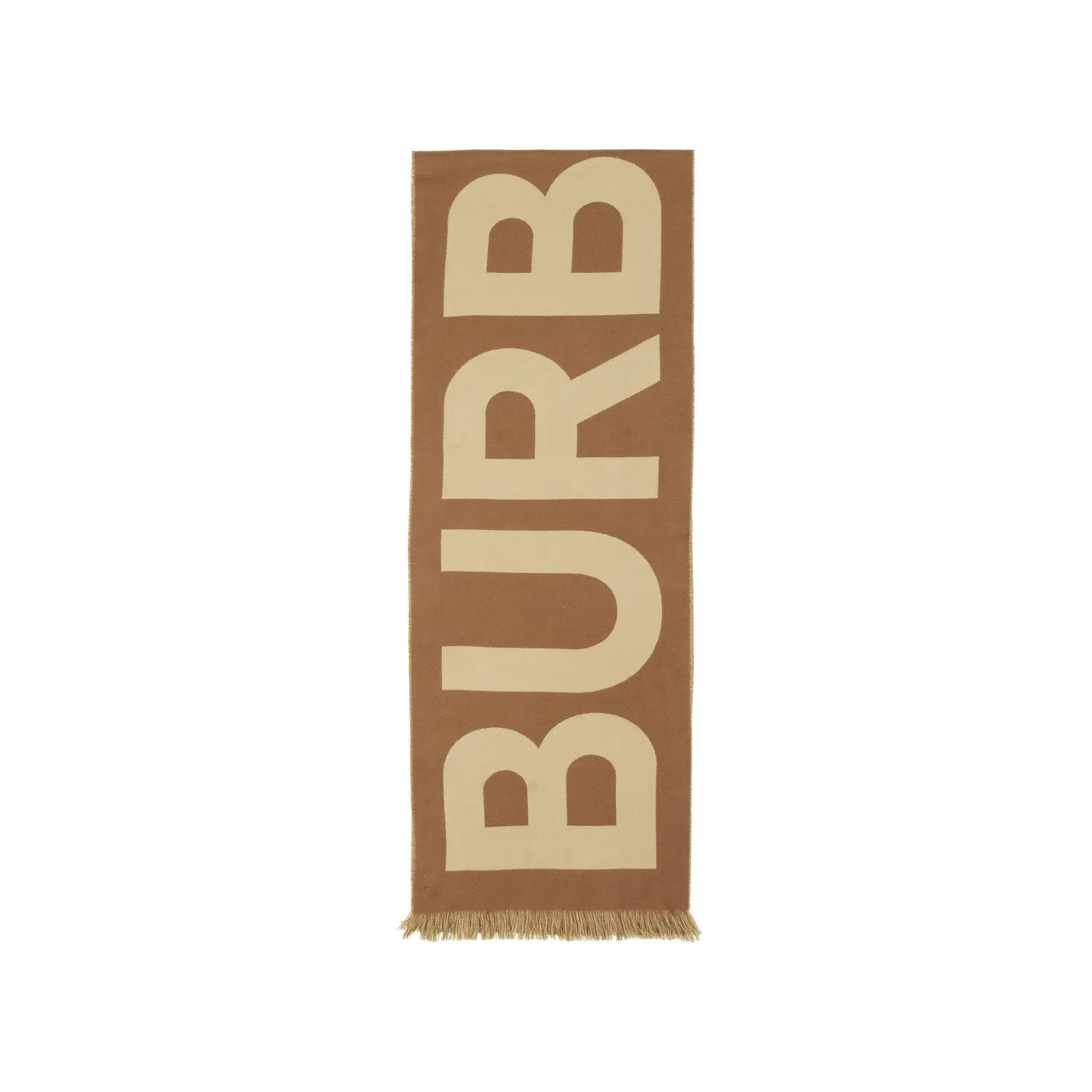 

Шерстяной жаккардовый шарф с логотипом Burberry