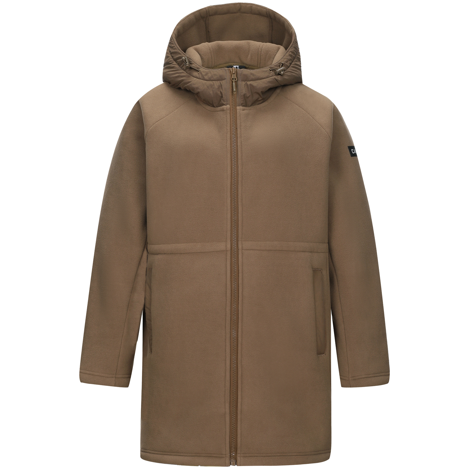 

Теплое пальто из коллекции Fleece Collection с бархатистой текстурой для женщин CAMEL, bright tea коричневый