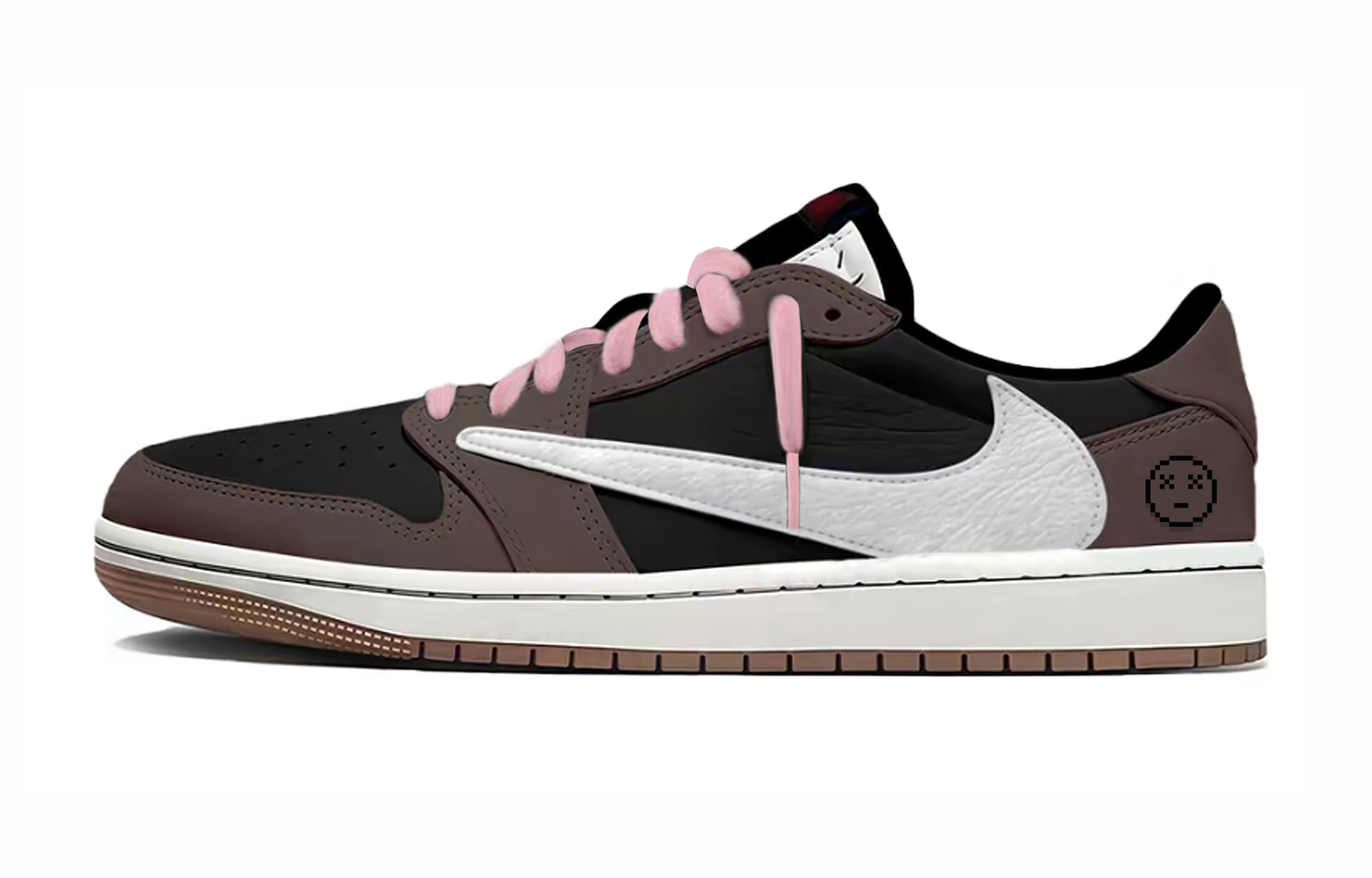 

Jordan Кроссовки Travis Scott X Air 1 Vintage для баскетбола, унисекс, низкие, черный