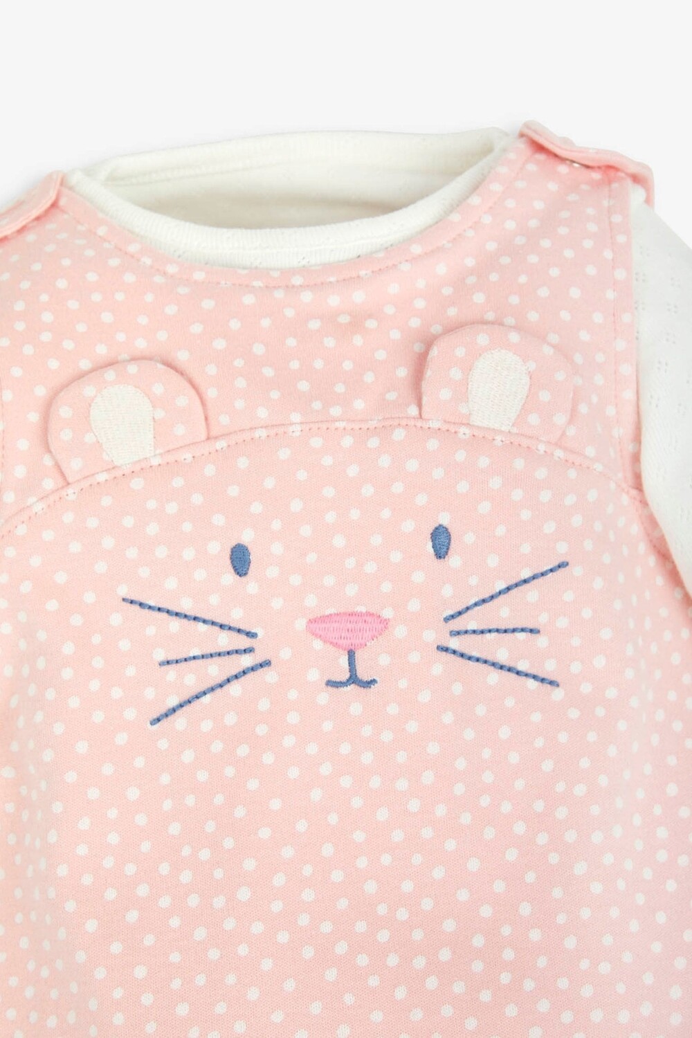 JoJo Maman Bébé комплект из двух комбинезонов с мышкой Jojo Maman Bébé, розовый — фото 4