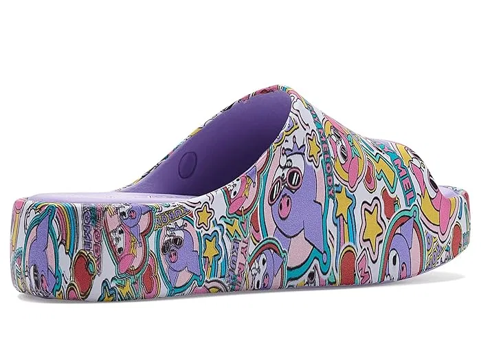 Сандалии Free Platform Slide Hello Kitty Mini Melissa, Glitter Pink — фото 4