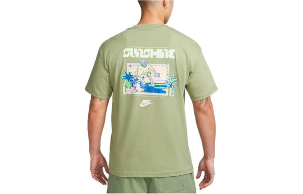 Футболка sportswear graphic t-shirt (asia sizing) 'oil green' Nike, зеленый — фото 2