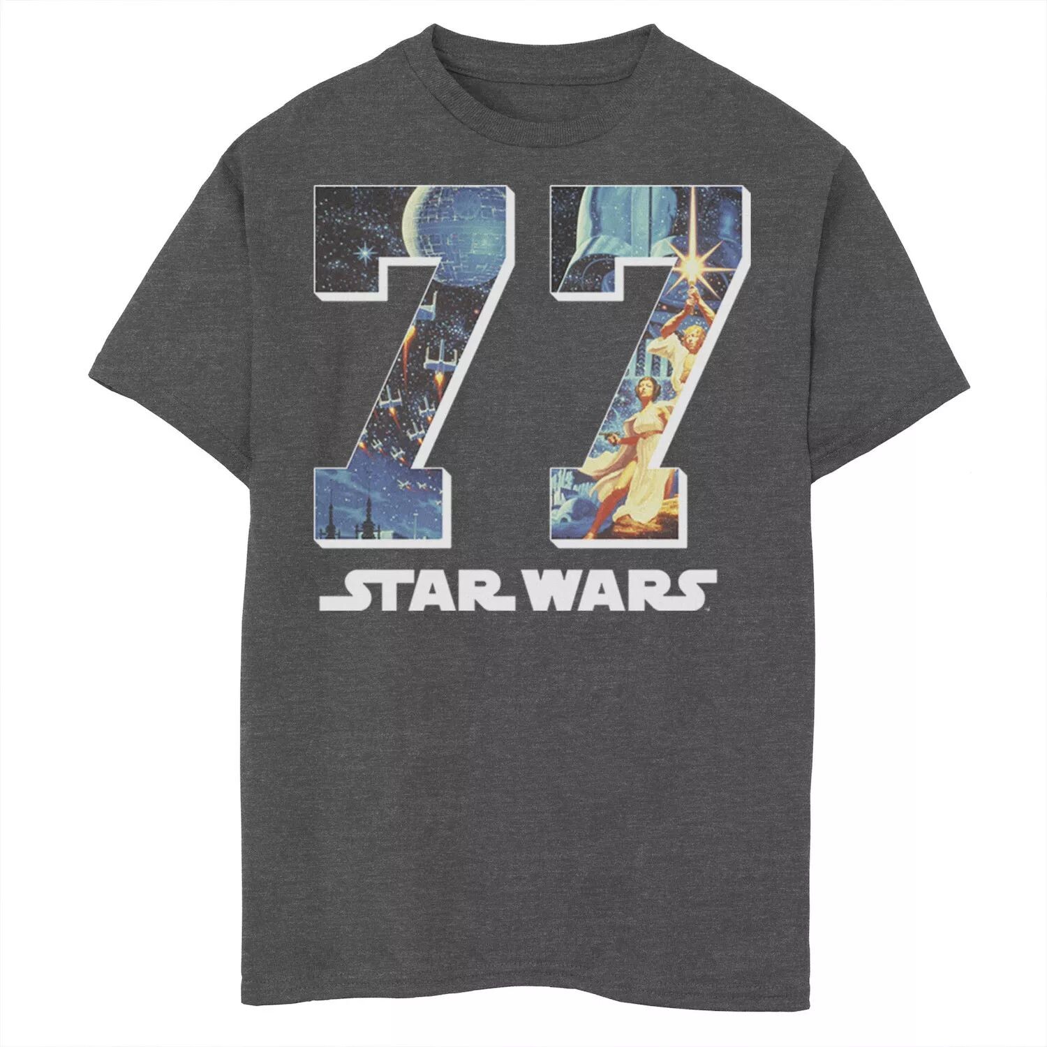 

Футболка с рисунком «Звездные войны 77» для мальчиков 8–20 лет Star Wars