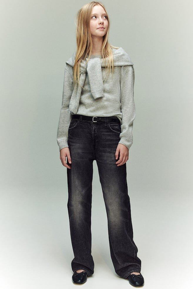 

Мешковатые джинсы с заниженной талией H&M, серый