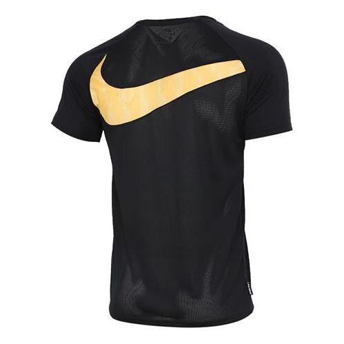 

Футболка Nike Dri-FIT Academy Soccer/Football Sports Printing Quick Dry Short Sleeve Black, черный