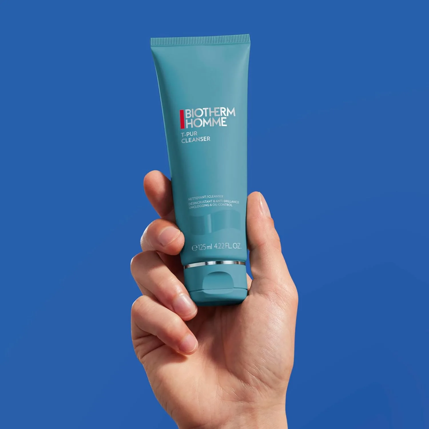 Гель для умывания Biotherm — Homme T-Pur очищающее средство для лица, глинистый гель для глубокого очищения и, 125 мл — фото 3