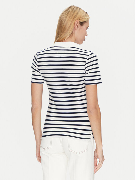 Рубашка поло облегающего кроя 1985 WW0WW43225 Tommy Hilfiger, синий — фото 3