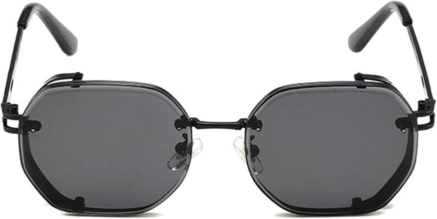 

Солнцезащитные очки Helena в маленькой оправе, винтажные, неправильной квадратной формы, для женщин и мужчин, роскошные, металлические, популярные в стиле панк, черные, C5