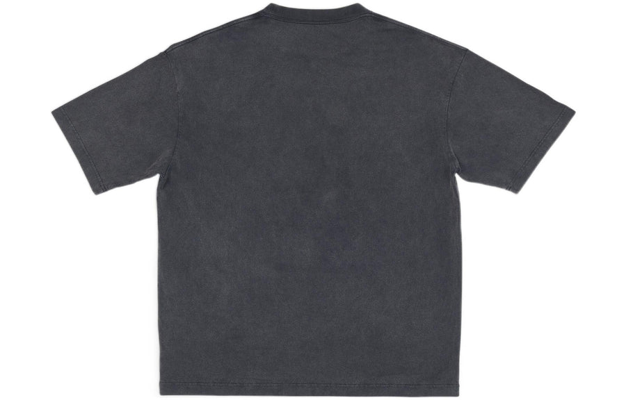 Футболка Balenciaga Varsity Logo Short Sleeve T-Shirt 'Washed Black', черный — фото 2