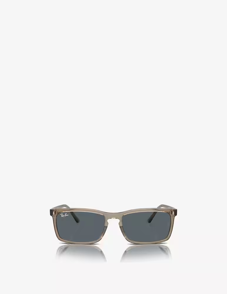 

Солнцезащитные очки RB4435 в квадратной оправе Ray-Ban, цвет Transparent Brown