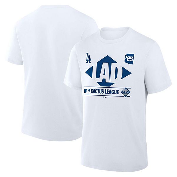 

Мужская белая футболка los angeles dodgers 2025 spring training cactus league true icon Fanatics