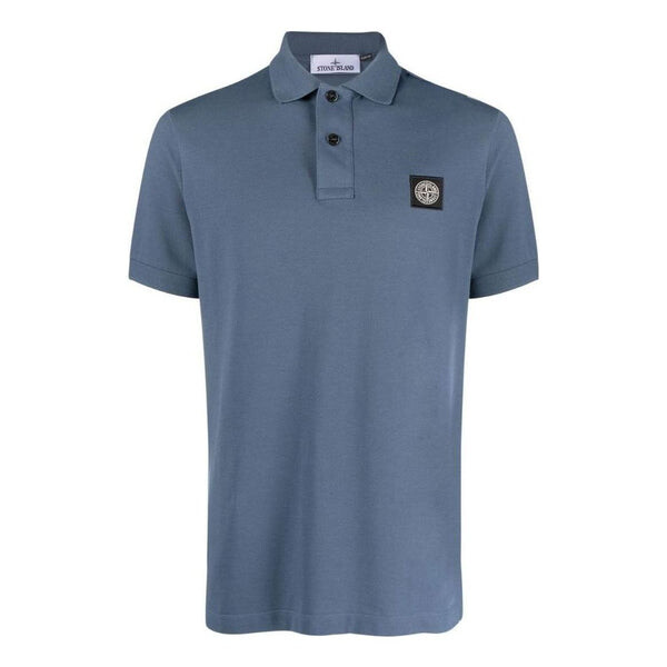 

Рубашка поло logo patch polo shirt 'blue' Stone Island, синий