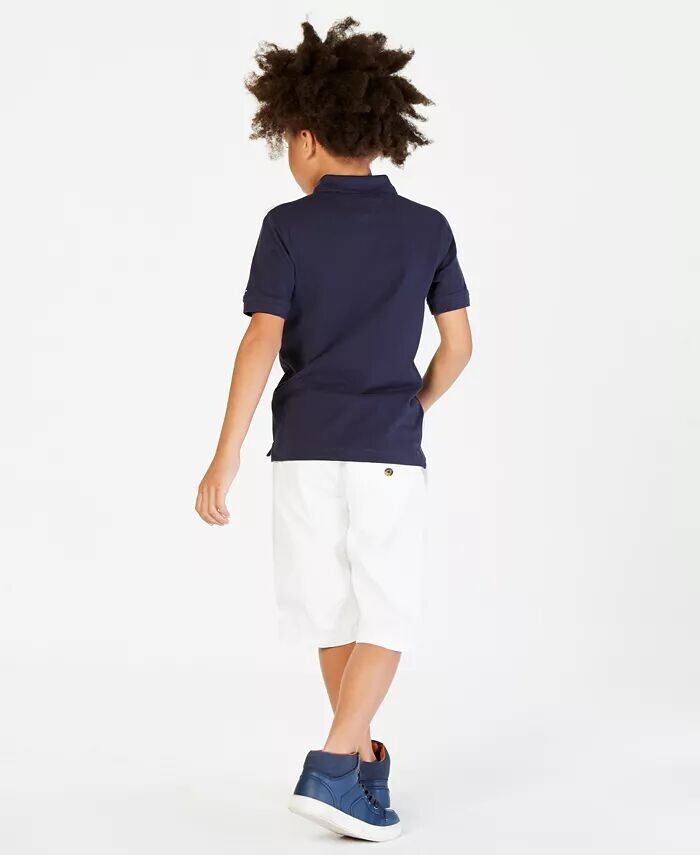 Поло с цветными блоками и логотипом Big Boys спереди Tommy Hilfiger — фото 4