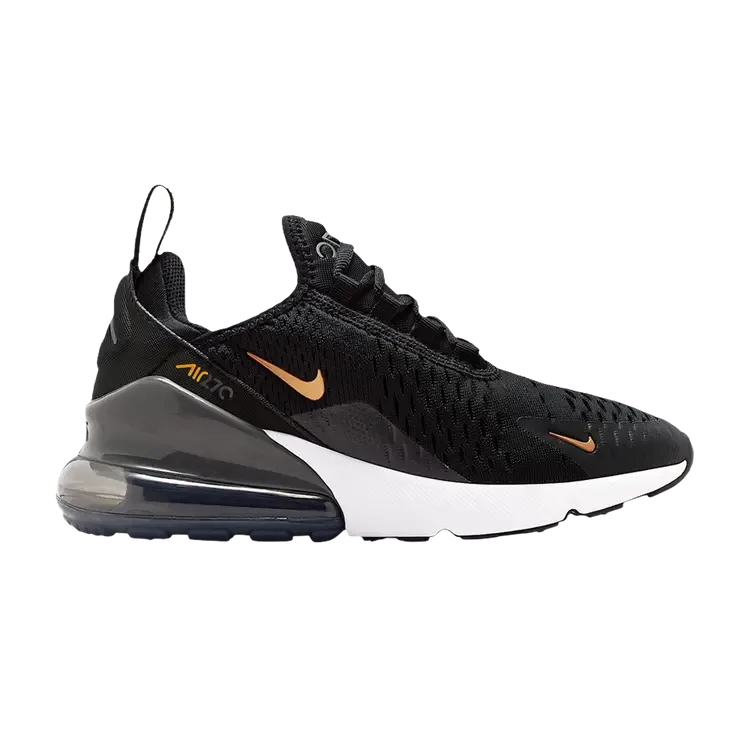 Кроссовки Nike Air Max 270 GS 'Black Laser Orange'